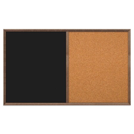 United Visual Products Slim Style Indoor Enclosed Corkboard, 18 UV501SC-GOLD-FORBO